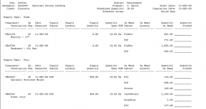 discrete job pick list report output