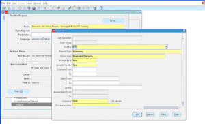 discrete job value report average costing