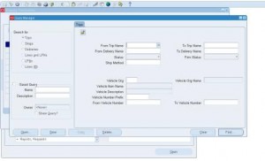 WSH Shipping Transaction Query Open