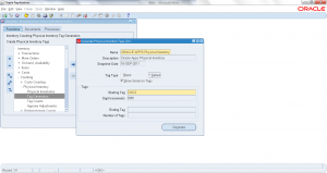 Physical Inventory Tag Generation